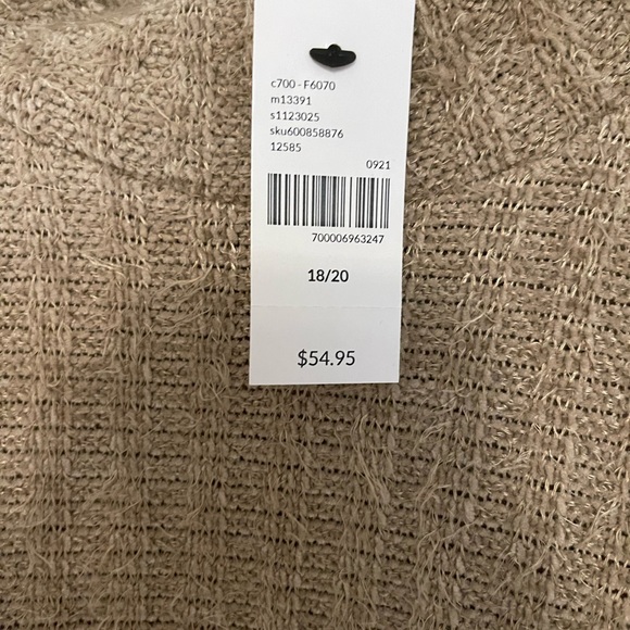 Lane Bryant tan fur sweater - Picture 3 of 4